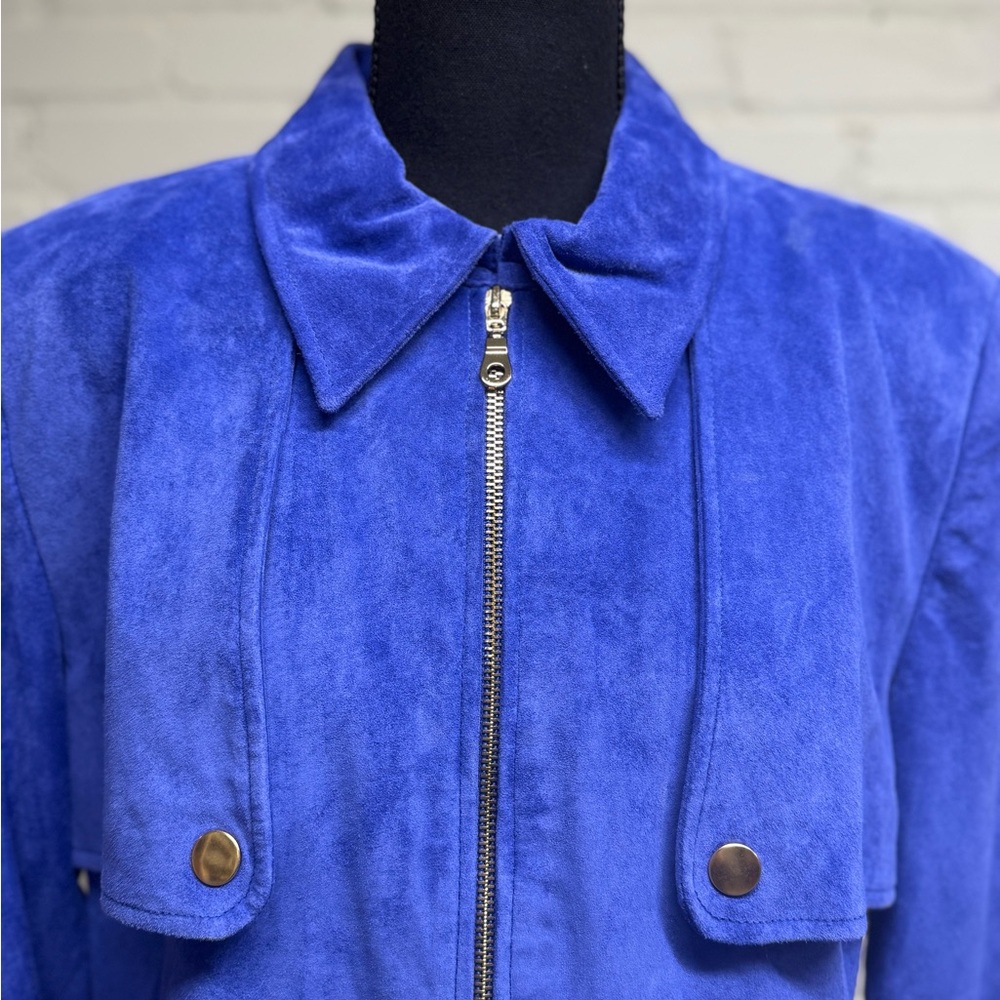 Terry Lewis Women's Snazzy Purple Suede Jacket, Size L